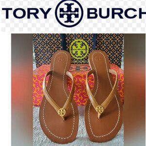 NWT Tory Burch Vegan Tera Flip Flops, Size 8